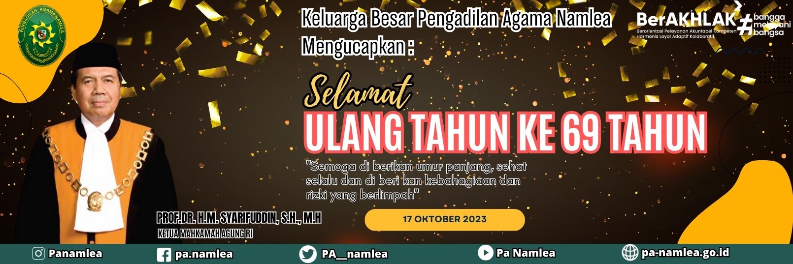 Ultah Ketua MA 2023